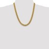 Black Bow Jewelry Men's, 10k Yellow Gold 9.3mm Hollow Miami Cuban (Curb) Chain Necklace - 2 of 4