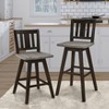 NicBex Dining Chairs Set of 2 Counter Height Chairs 360-degree Swivel Chair Solid Rubberwood for Kitchen, Home Bar - 3 of 4