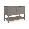 48" Bennet Vanity Cabinet Gray - Alaterre Furniture: Wood Frame, 1 Shelf, Universal Storage, 21.25"W x 34"H - 3 of 4