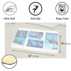 Evideco French Home Goods Bathroom Rug Memory Foam Mat Paradise Print Blue 30"L x 18"W - 4 of 4