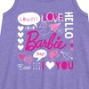 Girls' - Barbie - Valentine's Collage Graphic Sleeveless Aline Dress - 2 of 3
