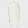 Women's Black Cat and Pumpkin Embroidered Halloween Faux Fur Slipper Socks with Grippers - Hyde and EEK Boutique™ Ivory/Black/Orange - 4 of 4