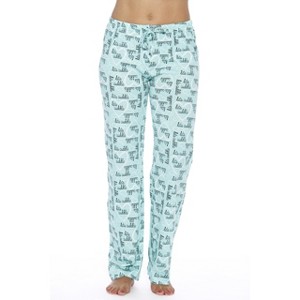 Just Love Womens Buffalo Plaid Knit Jersey Pajama Pants - 1 of 2