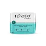 The Honey Pot Company Herbal Super Pads with Wings, Organic Cotton Cover - 16ct