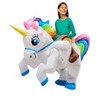 Rubies Kids' Ride on Unicorn Light Up Inflatable Costume- One Size Fits Most - 4 of 4