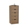 42'' H Wood dressers with Five Drawers, Slim Storage Chest, Pull-Out Mechanism, Compact Size, and Display Surface - 3 of 4
