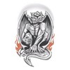 Tinsley Transfers Gargoyle Goth Tattoo Costume Accessory - 2 of 4