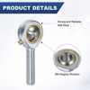 Unique Bargains Self-Lubricating Thread Joint Jam Nuts Rod End Bearing 2 Pcs - 2 of 4