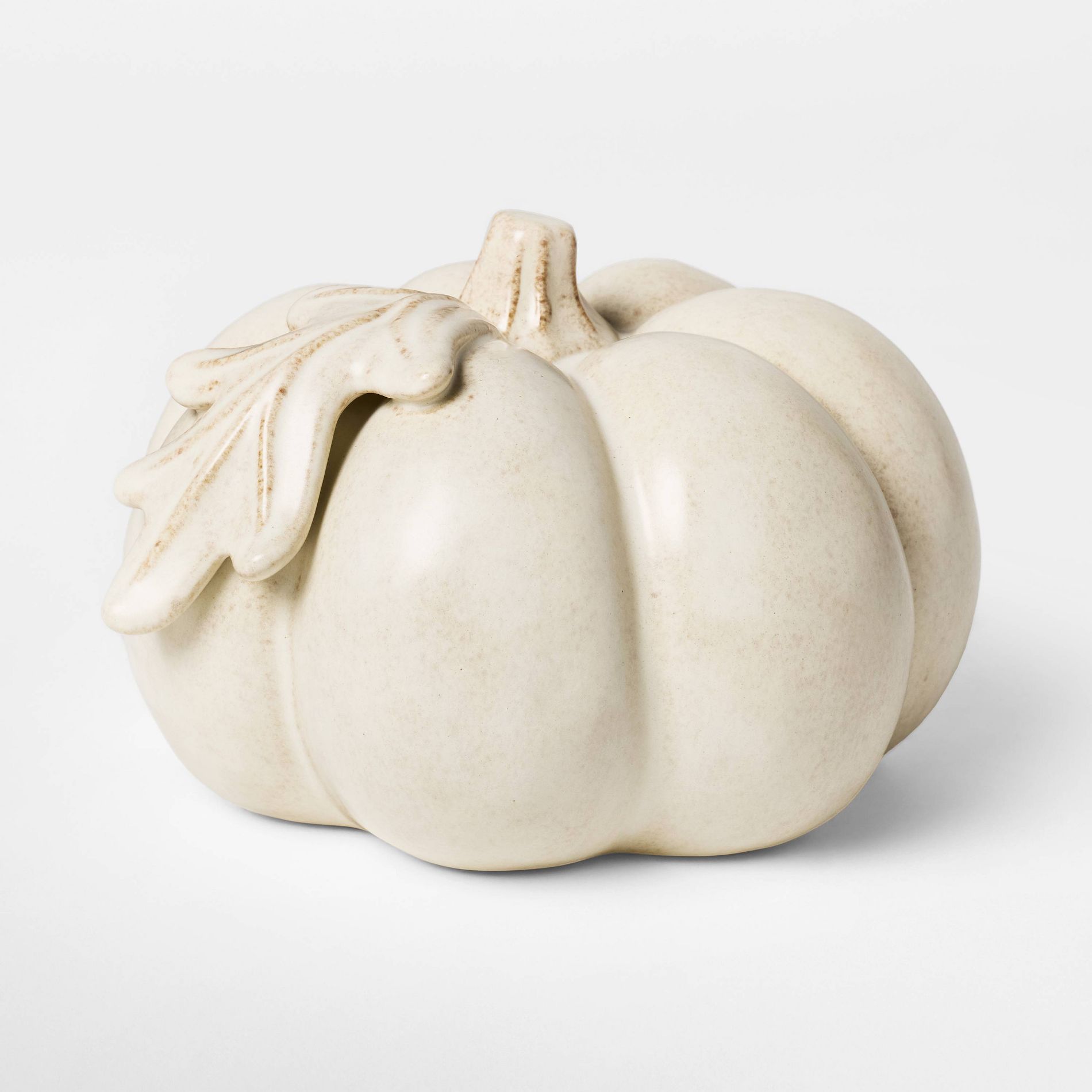Small Botanical Ceramic Pumpkin Cream - Threshold™ designed with Studio McGee