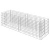 vidaXL Gabion Raised Bed Silver Galvanized steel 177.2 x 35.4 x 19.7 in - 2 of 4