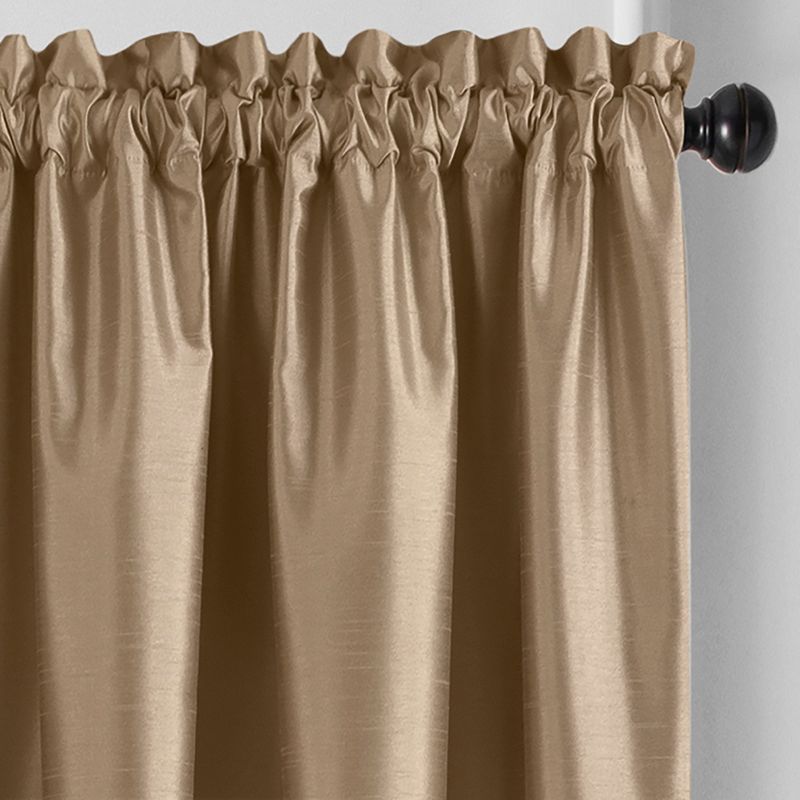 Colette Faux Silk Blackout Single Window Curtain Panel - Elrene Home Fashions, 5 of 7
