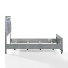 New Classic Furniture, Contemporary Solid Wood 3/3 Twin Bed in Silver - 4 of 4