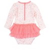 RuffleButts Baby/Toddler Girls UPF50+ Tulle Skirted One Piece Rash Guard - 2 of 4