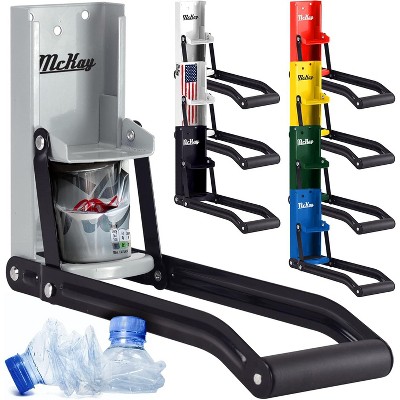 McKay Metal Can Crusher, Heavy-Duty Wall-Mounted Smasher for Aluminum Seltzer, Soda, and Bottles for Recycling - 12 oz and 14 oz Sizes