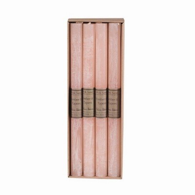 Northlight Paraffin Wax Accent Taper Candles - Pink - Set of 12