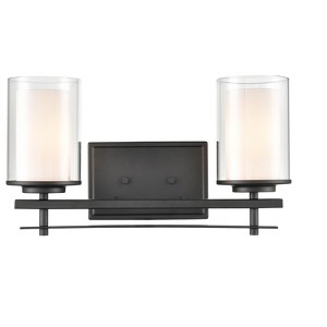 Millennium Lighting Huderson 2 - Light Vanity in  Matte Black - 1 of 1