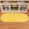 Collections Etc Sunsplash Braided Two-Tone Accent Rug - 2 of 3