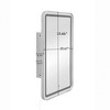 NicBex Oval/Rectangle Wall Cabinet with LED Lights,Storage Cabinet with Tempered Glass Shelves,Wall Mounted Bathroom Cabinet,Medicine Mirror Cabinet - 3 of 4