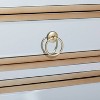 Olivia & May Small Glam Glass Mirrored Cabinet Beige: Luxury Style, No Assembly, MDF Frame - 4 of 4