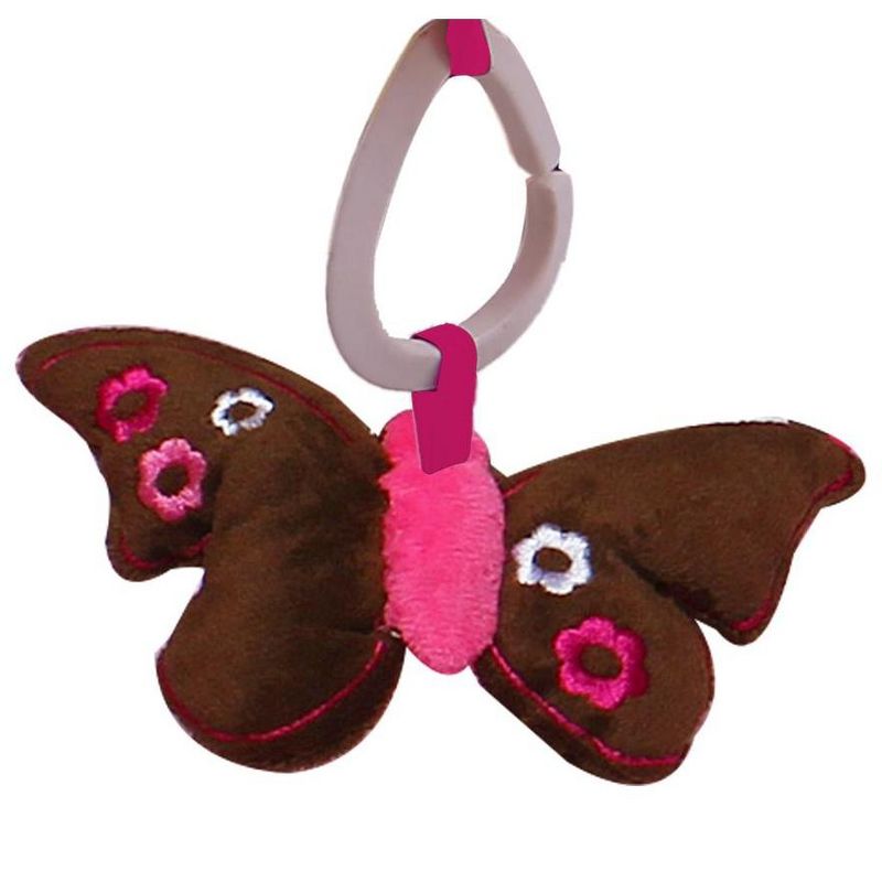 Bacati - Baby Activity Gyms & Playmats (Butterflies Pink/Chocolate), 4 of 7