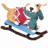 Gallerie II Red Sweater Sleigh Dog Ornament - 3 of 3