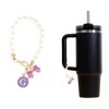 Unique Bargains Pearl Chain Bow Water Cup Pendant 1 Pc - 3 of 4