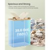 Laundry Hamper with 2 Lids, 39 Gal Dual Compartment Basket with Removable Liners, for Laundry Room Bedroom Living Room - 3 of 4