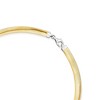 Ross-Simons Italian Sterling Silver and 18kt Gold Over Sterling Reversible Omega Necklace - 3 of 4