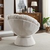 Racxily Oversized Swivel Accent Chair, 360 Swivel Barrel Chair, Papasan Chair for Living Room Bedroom - 3 of 4