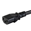 Monoprice Extension Cord - 8 Feet - Black | IEC 60320 C14 to IEC 60320 C13, 14AWG, 15A, 100-250V, For Powering Computers, Monitors, and other - 4 of 4