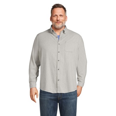 Lands' End Big And Tall Traditional Fit Flagship Flannel Shirt - 2x Big ...