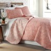 FIONECA Paisley Pattern Reversible Quilt Set Polyester Microfiber Bedding For Master Suite Guest Bedrooms Machine Washable Coordinating Ensemble - 2 of 4