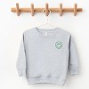 The Juniper Shop Embroidered Smiley Face Outline Toddler Sweatshirt - 2 of 4