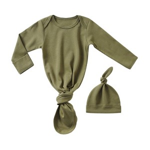 MyKids-USA Baby Sleeping Bag Hat Set Spring Summer Baby Sleepwear Anti-Kicker Surprise Jump Swaddling Clothes - 1 of 4
