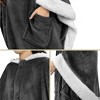 PAVILIA Angel Wrap Hooded Blanket for Women Adult, Wearable Cozy Wrap Throw Fleece Shawl Cape - 4 of 4