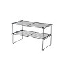 Stackable Single Shoe Rack Black - Room Essentials™: Freestanding Shoe Organizer, Holds 2 Pairs, Iron Frame, Closet Storage - 2 of 3