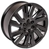 OE Wheels CV39 22 Inch Rim Fits Sierra 1500 Style 6x139.7 22x9 Satin Black with Gloss Black Insert - Hollander 5901 (1) - 4 of 4