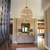 LLHZSY LLHZSY 1/3/5-Light Retro French Crystal Globe Chandelier-Beaded Accent Globe Shade, Adjustable Height-Antique Brass/Antique Bronze - 3 of 4