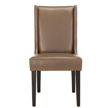Sher 19H Side Chair Silver Nail Heads (Set Of 2) - Clay - Safavieh.