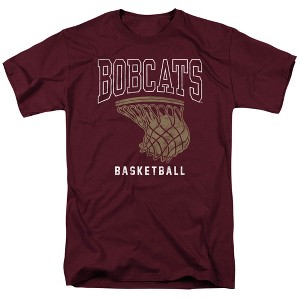 Texas State University Basketball Hoop Adult T-Shirt Maroon - 1 of 4
