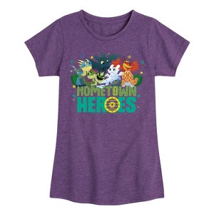 Girls' - How to Train Your Dragon - Hometown Heros Fitted Short Sleeve Graphic T-Shirt - 1 of 4