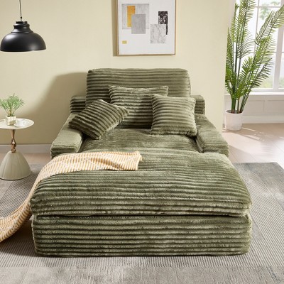 Dolonm 75" Deep Seat Sofa: 2-Seater with 4 Pillows, Plush Fabric, Easy Assembly for Living Room/Apartment/Office