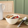22.5 fl oz Stoneware Aralia Organic Cereal Bowl Sour Cream - Threshold™ - 2 of 3