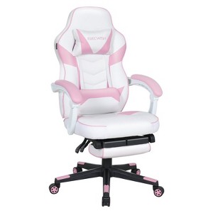 ELECWISH Racing Style High Back Computer Chair with Footrest Headrest and Lumbar Support - 1 of 4
