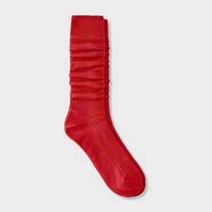 Women's Ribbed Super Soft Slouch Crew Boot Socks - Auden™ 4-10 - 1 of 4