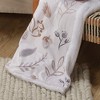 Lambs & Ivy Treetop Fox Woodland/Forest Minky/Faux Shearling Fleece Baby Blanket - 3 of 4