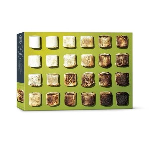 Fred 500 Piece Jigsaw Puzzle, Marshmallows, Adult Puzzle Printed with Soy Ink with Matte Finish, Poster & Resealable Bag, Art by Dan Saelinger - 1 of 4