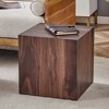 Maliang 15.7 X 15.7 X 15.7" Square Modern Mdf Coffee Table, Texture Patterns - 4 of 4
