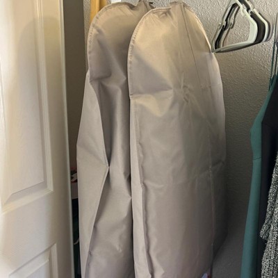 2pk Suit Protector 40 Garment Bag Gray - Room Essentials™