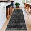 Indoor Modern Washable Geometric Checkered Floor Carpet Soft Non Slip Area Rugs for Home Office - 4 of 4